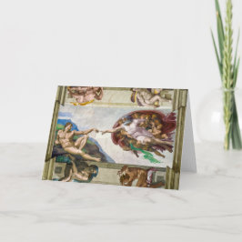 Cartão A Criação de Adão | Michelangelo |