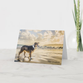 Cartão A Criação do Poema da Vida e do Cão