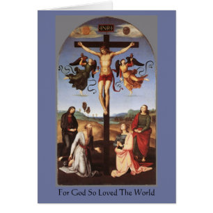 Cartão A crucificação do cristo por Raphael