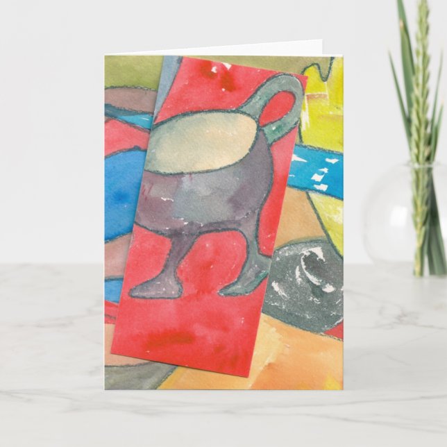 Cartão A cup takes a walk (Frente)