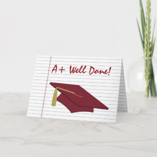 Cartão A+ Custom Graduation Card