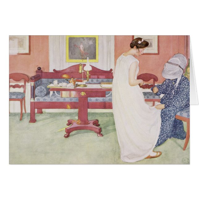 Cartão A dama de honra, bar. em "Lasst Licht Hinin" (Frente Horizontal)