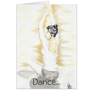 Cartão A dança como lá não é ninguém que olha!