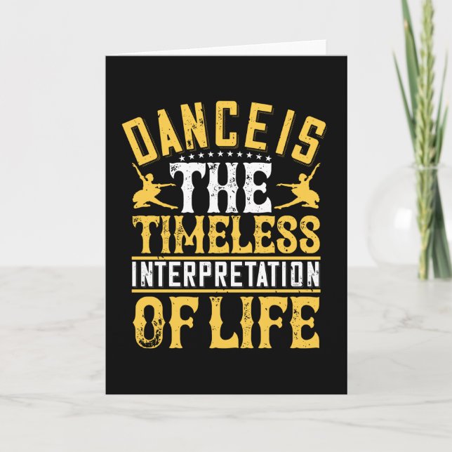 Cartão A Dança É A Interpretação Do Eterno (Frente)