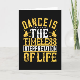 Cartão A Dança É A Interpretação Do Eterno