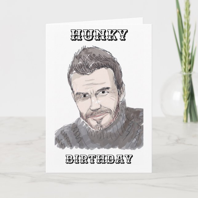 Cartão A David Beckham inspired birthday card (Frente)