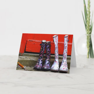 Cartão A Day in the Garden