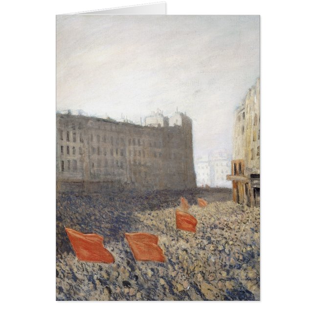 Cartão A demonstração, 1905 (Frente)