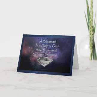Cartão A Diamond is a Lump of Coal Motivational Note Card