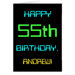 Cartão A divertida computação digital foi o 55º aniversár