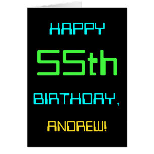 Cartão A divertida computação digital foi o 55º aniversár