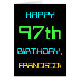 Cartão A divertida computação digital foi o 97º aniversár