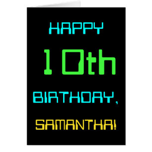 Cartão A divertida computação digital foi o décimo ani