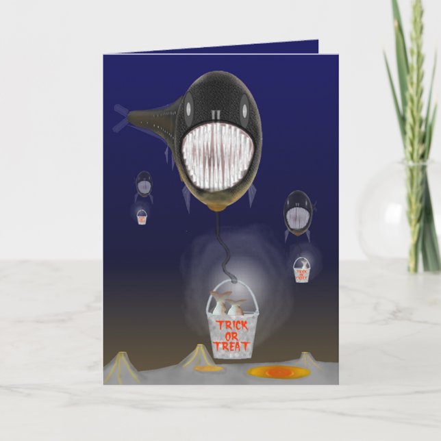 Cartão A Dragonfish Halloween (Frente)