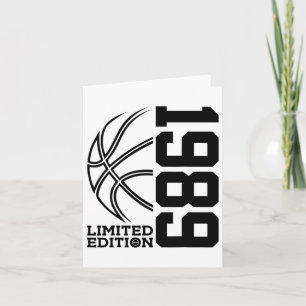 Cartão &# a edição limitada de aniversário de 1989