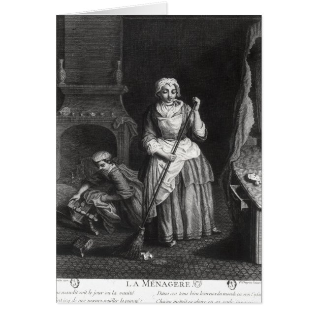 Cartão A empregada (Frente)