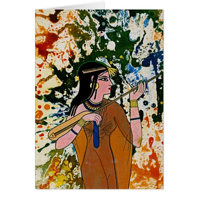 Cartão A encantadora egípcia de Michael Moffa (Frente)