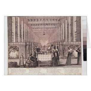 Cartão A enfermaria das irmãs da caridade