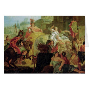 Cartão A entrada de Alexander o excelente