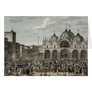 Cartão A entrada dos franceses em Veneza e o roubo