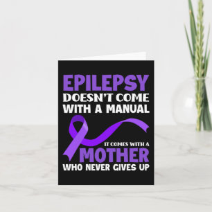 Cartão A epilepsia não vem com uma epilepsia manual