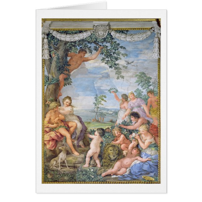 Cartão A época dourada (fresco) (Frente)