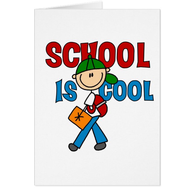 Cartão A escola do menino é legal (Frente)