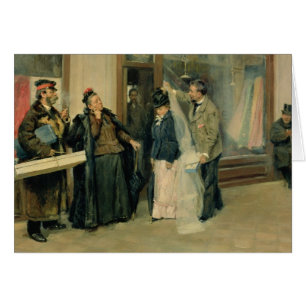 Cartão A escolha de presentes de casamento, 1897-98