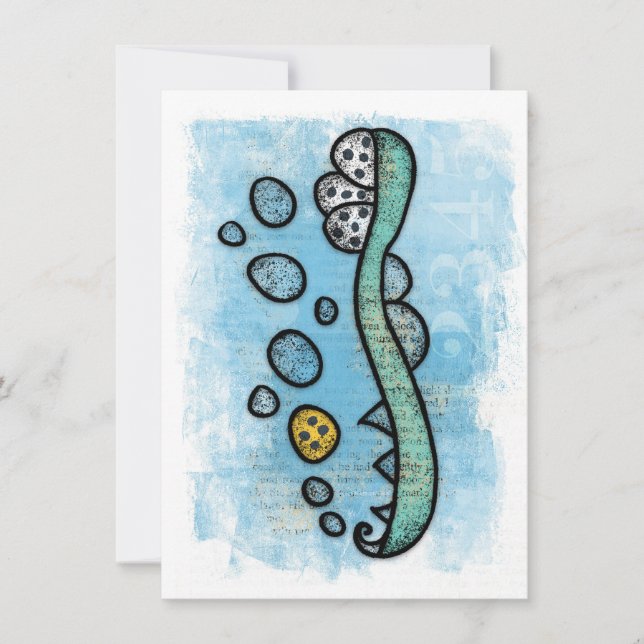 Cartão A escova de dentes que seu dentista lhe deu um car (Frente)