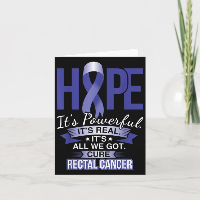 Cartão A Esperança É Uma Poderosa Camisa E Cancer De Canc (Frente)