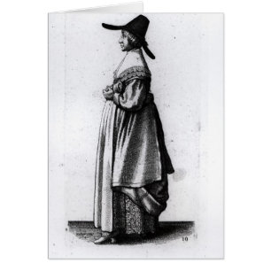 Cartão A esposa do comerciante, 1640