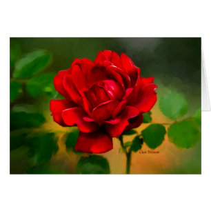 Cartão A "essência" de uma rosa vermelha!
