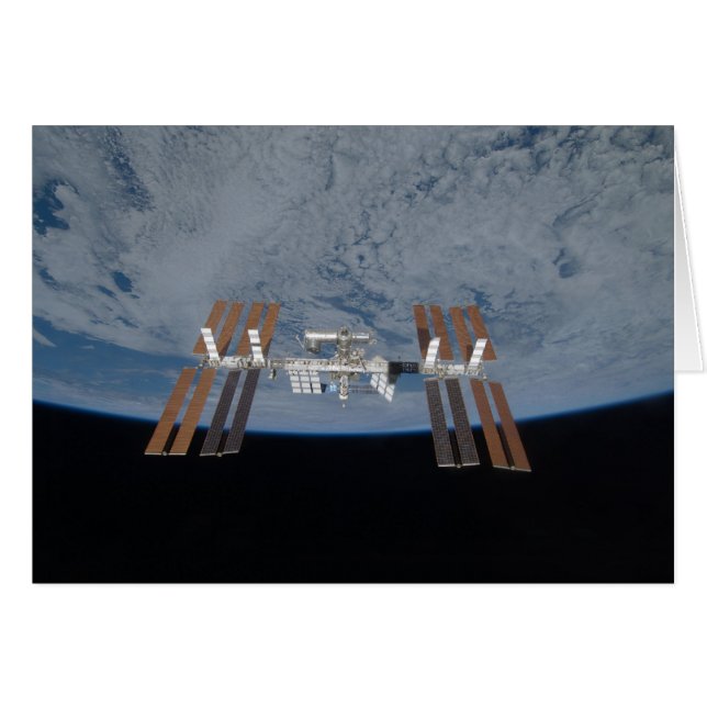 Cartão A estação espacial internacional 2009 (Frente Horizontal)