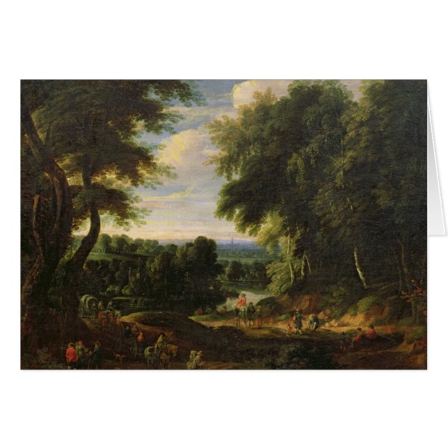 Cartão A estrada a Boitsfort de Auderghem (Frente Horizontal)