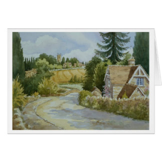 Cartão A estrada à rua Aldwyns de Coln