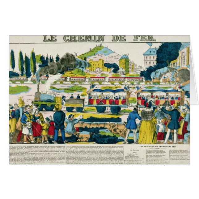 Cartão A estrada de ferro (Frente Horizontal)