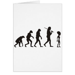 Cartão A Evolução Da Alienígena