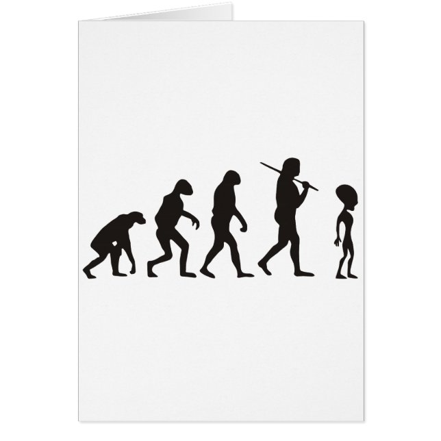Cartão A Evolução Da Alienígena (Frente)