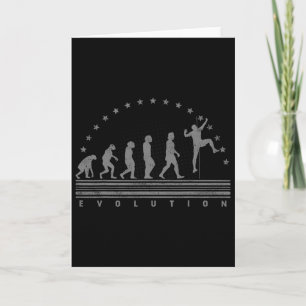 Cartão A Evolução da Escalada Retro Bouldering Homens Esc