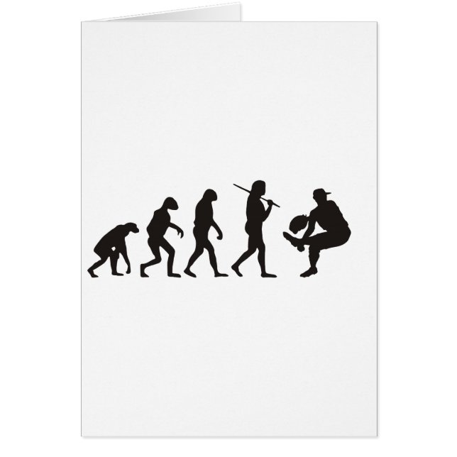 Cartão A Evolução Do Baseball Pitcher (Frente)