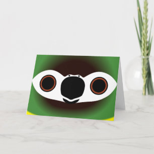 Cartão A face de uma arara-Ouro