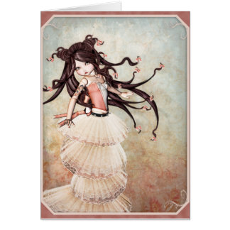 Cartão A fada ata o notcard