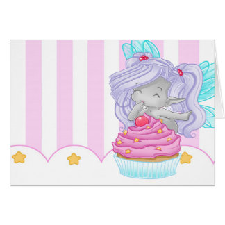 Cartão A fada do cupcake