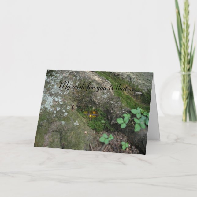 Cartão "A Fada Estava Em Casa" (Frente)