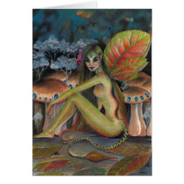 Cartão A Faerie Verde