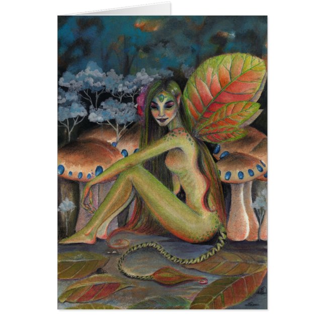 Cartão A Faerie Verde (Frente)