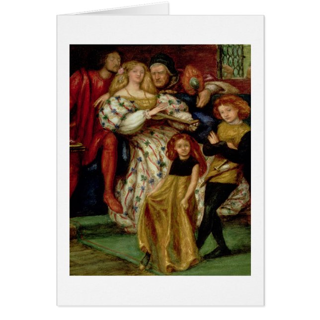 Cartão A família de Borgia, 1863 (Frente)