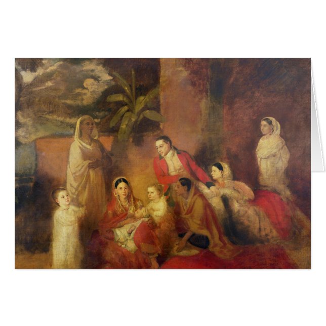 Cartão A família de Palmer, 1785 (Frente Horizontal)