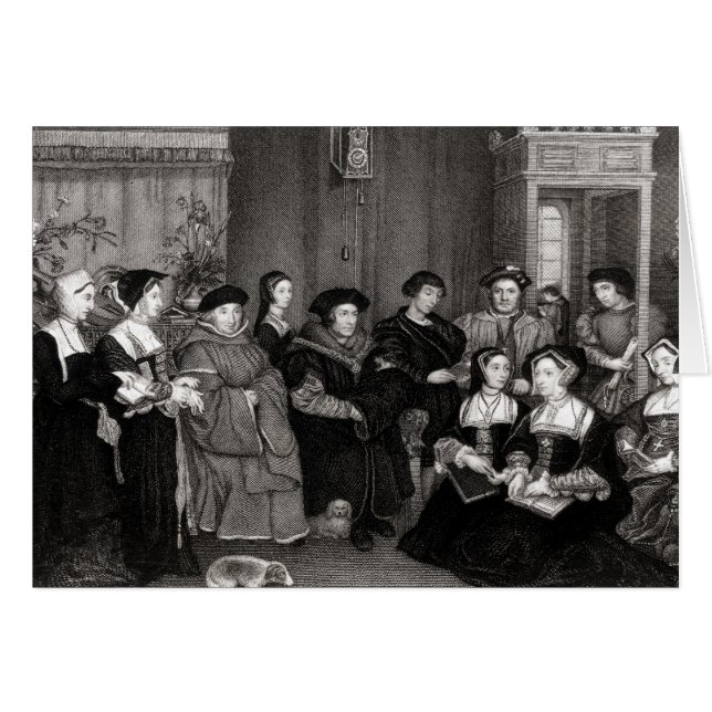 Cartão A família de Thomas More (Frente Horizontal)