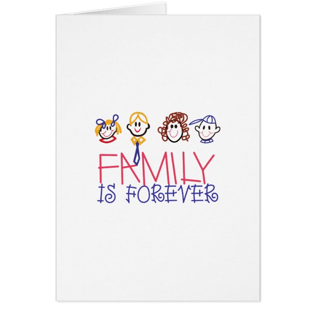 Cartão A família é Forever (Frente)